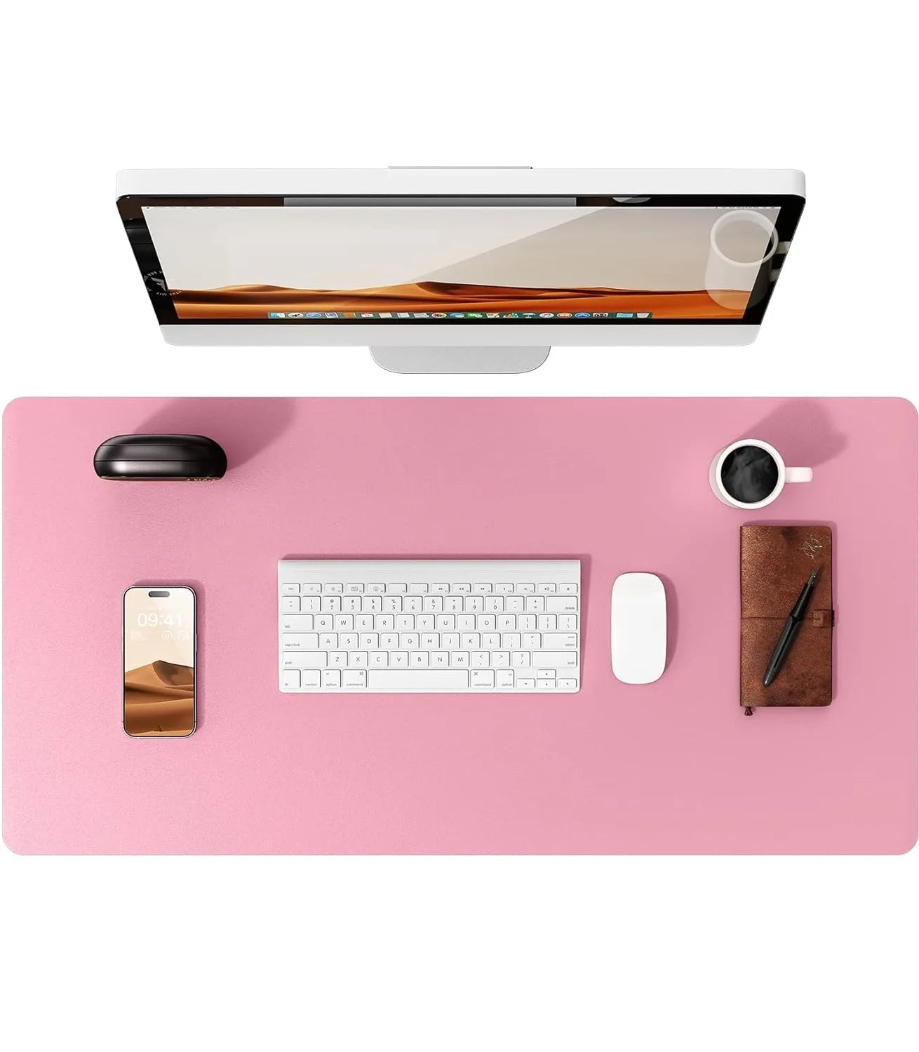Large Mouse Pad,Office Desk Mat, Leather Desk Pad Protector, Non-Slip PU Leather Desk Blotter, Laptop Desk Pad Quick Pick Grocers